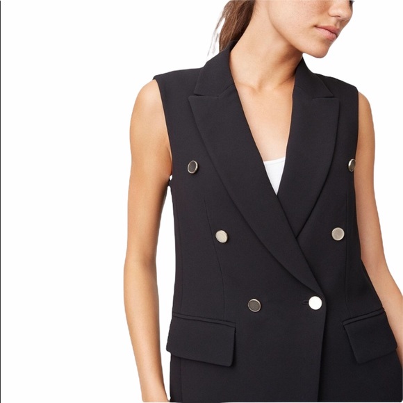Club Manaco Jackets & Blazers - Club Monaco Size S Sleeveless Blazer Vest Professional Career Formal Black